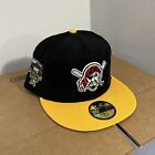 NWT Pittsburgh Pirates Fitted Hat New Era Sz 7 3/8 Corduroy 2006 ASG Side Patch