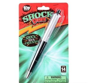 Shocking Pen - Electric Shock Novelty Metal Pen Joke Gag Prank Trick Funny Toy