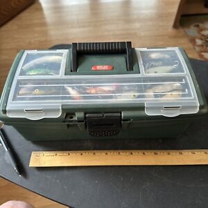 New ListingTACKLE BOX W/GREAT RAPALA , STORM, Cordell Manns Vintage FISHING LURES - Lots