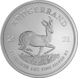 2021 South Africa Silver Krugerrand 1 oz Brilliant Uncirculated