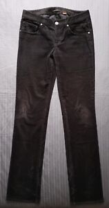 Vintage Elie Tahari Corduroy Pants Women's Size 10 Tall 31x34 Black Mid Rise