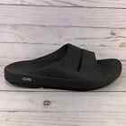 Oofos Ooahh Slide Sandals Mens Size 10 Black Comfort Recovery Shoes Slip On