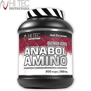 Anabol Amino 200 Caps. BCAA Anabolic Anticatabolic Ripped Muscle Mass Growth