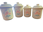 1986 Auntie Em 4 peice canister set with lids