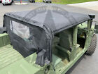 4 Man Black Soft Top Kit & Rear Curtain For Humvee/M998/M1123/M1165/M1045/M1152