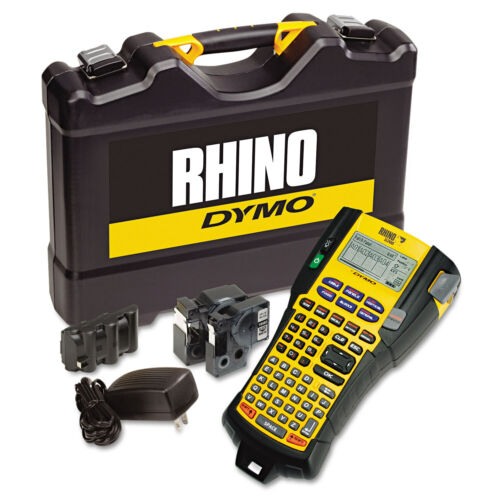 DYMO Rhino 5200 Industrial Label Maker Kit 5 Lines 4 9/10w x 9 1/5d x 2 1/2h