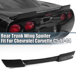 For 97-04 Corvette C5 / ZR1 Extended Style CARBON BLACK Rear Trunk Wing Spoiler (For: 1998 Corvette)