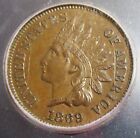1869 Indian Head Cent, ICG MS63 BN.
