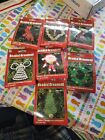 Nichole Lot Of 7 Holiday Ornaments Christmas Craft Counted Bead Kits