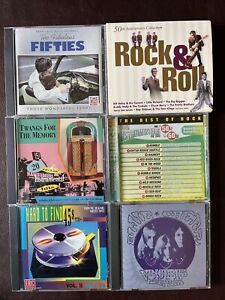 New ListingWholesale Lot of 6 - 1950'S -60'S Early Rock CD's, Ex. Cond., 1 Dbl.