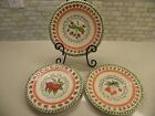New ListingFRESH N' FRUITY 3 Salad Plates Strata Group Hand Painted Philippines LOVELY