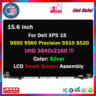 4K for Dell xps 15 9550 9560 Precision 5510 5520 HHTKR LCD Screen Display Silver