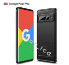 For Google Pixel 7 Pro Case Slim Carbon Fiber Shockproof Heavy Duty Soft Cover