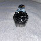 Seiko 5J32-0AP0 Date Arctura Kinetic Mens Watch Authentic Working Black Face