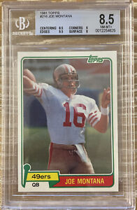 1981 Topps Football Joe Montana San Francisco 49ers RC #216 BGS NM-MT+ Legend!🔥