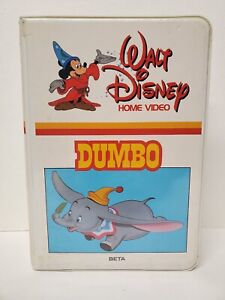 Dumbo BETA Cassette Tape 1985 White Disney Clamshell NOT VHS