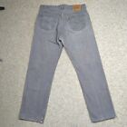 Vintage Levis 501xx Jeans Mens 34x30 Gray Straight Leg USA Made Button Fly 80s