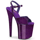PLEASER FLAMINGO-809GP Purple Glitter 8
