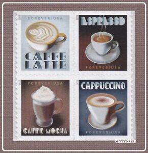 Scott #5569-72 2021 Expresso Drinks (Booklet Block of 4) 2021 Mint NH