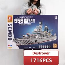 Destroyer Building Blocks Set Battleship Model Kits Kids Toys Birthday Present