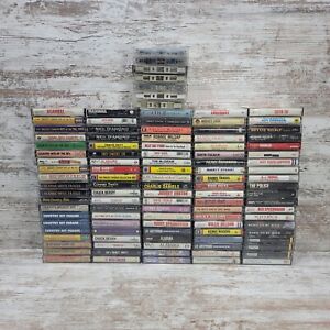 Lot of 100+ Music Cassette Tapes W/Cases Various Genres VTG (See Pics)