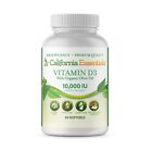 Vitamin D3 10000 IU (250mcg) Enhanced with Organic Olive Oil (60 Softgel)