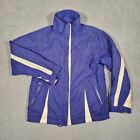 Spyder Ski Jacket Women Small Blue Full Zip Insulated Vented Zipped Pockets