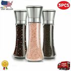 3PCS Premium Stainless Steel Salt and Pepper Grinder Shaker Spice Mill Vintage