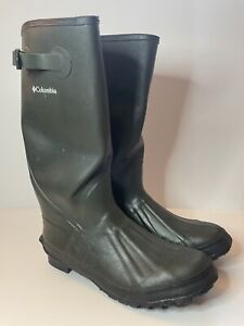 Columbia Water Rain Boots Mens Size 12 High Slip On Rubber Boots CL13074 #60657