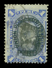 PERU 1894 UPU w/ Pres. Remigio INVERTED Ovpt.  1sol blue  Sc# 128 used  F/VF