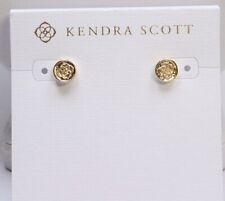 Kendra Scott Dira Coin Stud Earrings In Gold Tone $50 New
