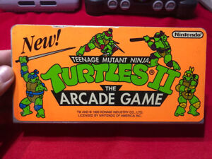 vintage teenage mutant ninja turtles II 2 nintendo playchoice 10 arcade topper