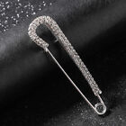 75MM Safety Pin Large Brooch Rhinestone Crystal Fashion Jewelry Bouquet Gift