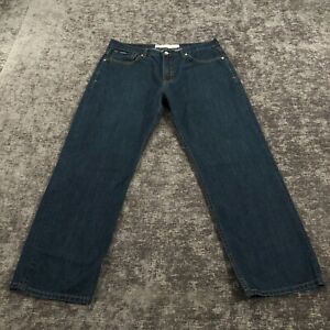 VTG Rocawear Jeans Men 34x30 Blue Baggy Straight Wide Hip Hop Skate Y2K Tag: 38