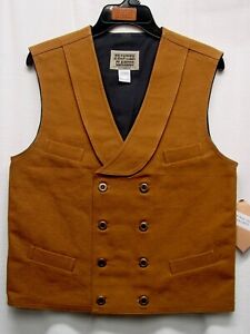 BROWN Frontier Classics Old West Victorian 1883 style mens Double breasted vest