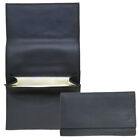Mitchell Thomas Black Leather Pipe Tobacco Roll Up Pouch w/Rubber Lining - 9309