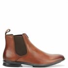 Mens Hush Puppies Chelsea Extra Wide Tan Burnish Leather Work Slip On Boots
