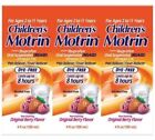 Motrin Children's Oral Suspension, Berry liquid ( 4 oz Pack of 3) EXP-10/2026