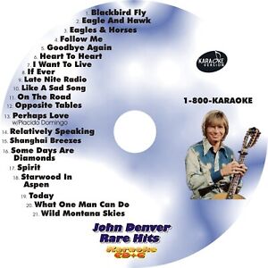 CUSTOM KARAOKE JOHN DENVER RARE 21 GREAT SONG cdg CD+G HARD-TO-FIND ALBUM CUTS