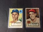 C153. Lot of 2 Vintage 1952 Topps Baseball Cards