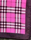 Unused BURBERRY Silk Scarf Nova Check Pink Purple 58×58cm