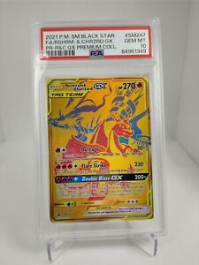 #9 - PSA 10 GEM - Charizard GX Reshiram SM247 Pokemon Card