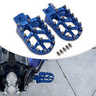 Motorcycle Foot Pegs Pedal For PW50, PW80, TW200, Y-ZINGER Dirt Bike BLUE