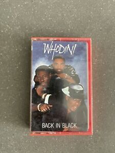 Whodini Back In Black Cassette Tape, 1986 Hip Hop Arista Records