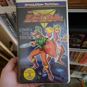 The Legend of Zelda: Ganon's Evil Tower VHS 1998 Animation Station Nintendo Clam