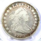 1796 Draped Bust Half Dollar 50C Coin - Certified PCGS VF Detail - RARE Key Date