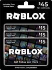 ROBLOX GIFT CARD 135 90 45 ONLINE COMPUTER GAMES ROBUX CURRENCY VIDEO CONSOLE