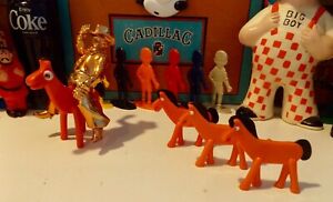LOTOF 4 POKEY FIGURES FROM ART CLOKEY GUMBY