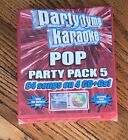 Party Tyme Karaoke - Pop Party Pack 5! 4 CD+ G’s,64 Songs New! Free Shipping!