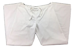 Urbane Scrub Pants Size XXS Straight Leg One Pocket On Right Buttock White
